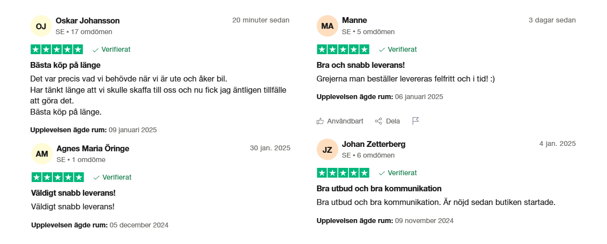 Trustpilot recension 1