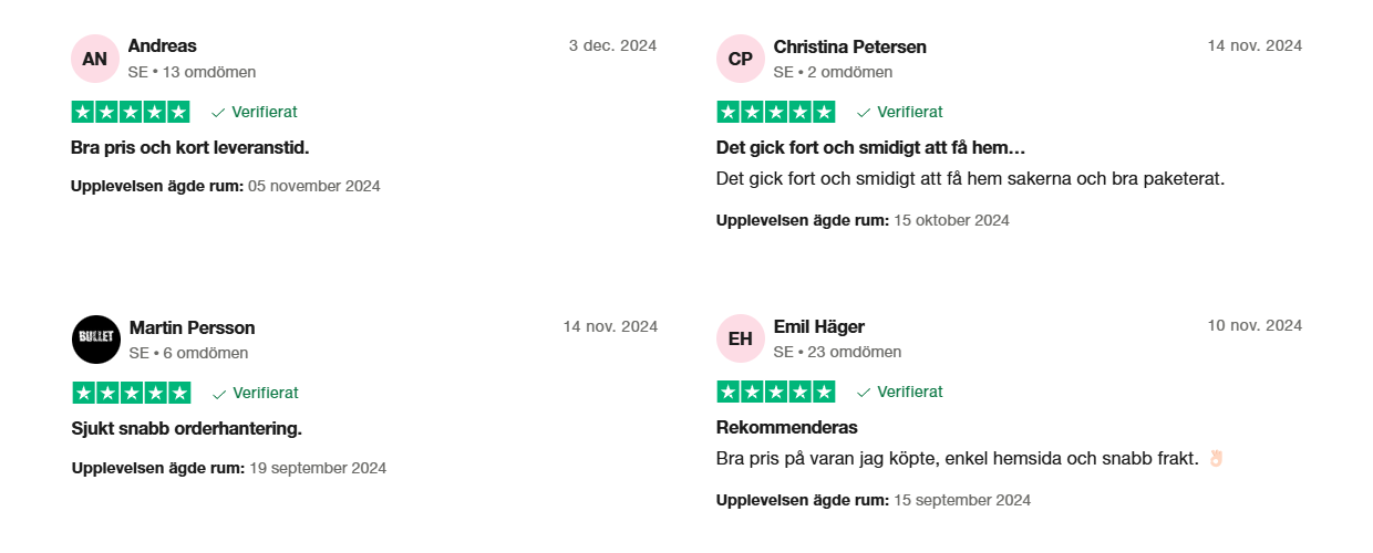 Trustpilot recension 3